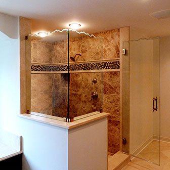 Sculpted & Decorative Shower Doors