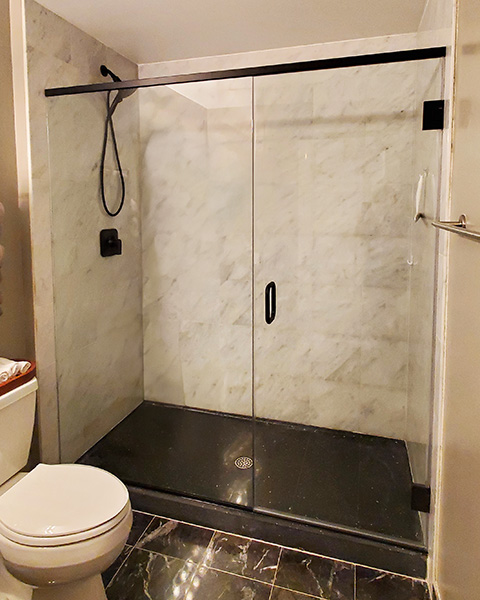 Chicago Glass Frameless Shower Doors and Inline Panel