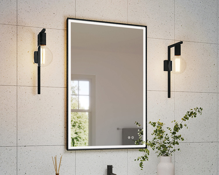 Chicago Glass Fleurco Luna Lighted Vanity Mirrors