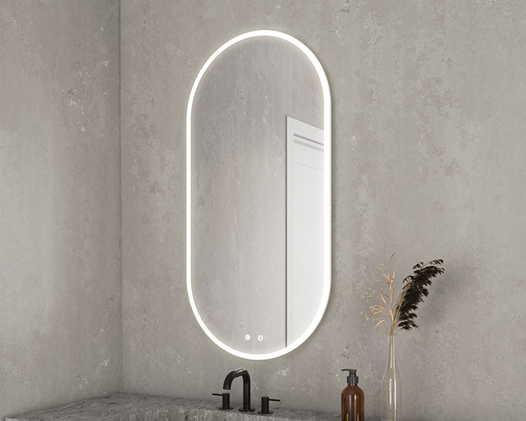 Chicago Glass Fleurco Luna Lighted Vanity Mirrors