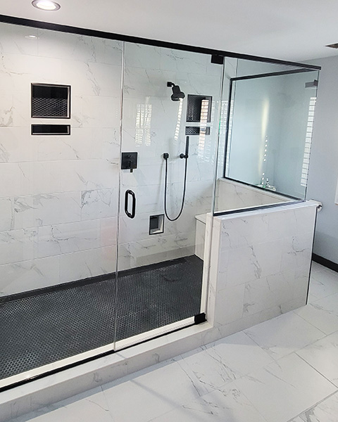 Chicago Glass Frameless Shower Doors Custom Multi Panels