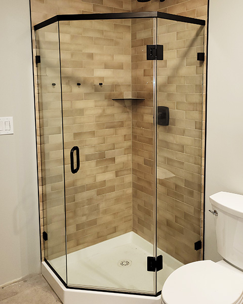 Chicago Glass Neo Angle Frameless Shower Doors