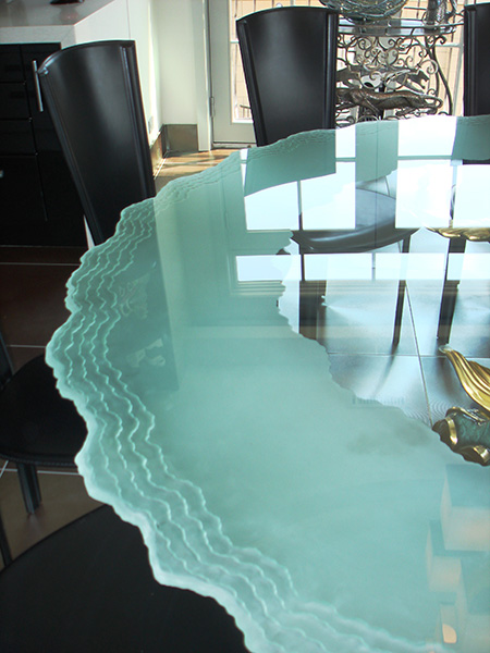 Custom Glass Table Tops for Wood Furniture in Chicago
