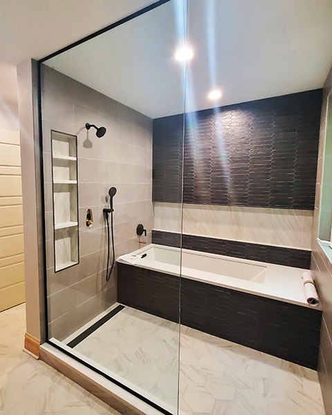 Chicago Glass Frameless Shower Shields