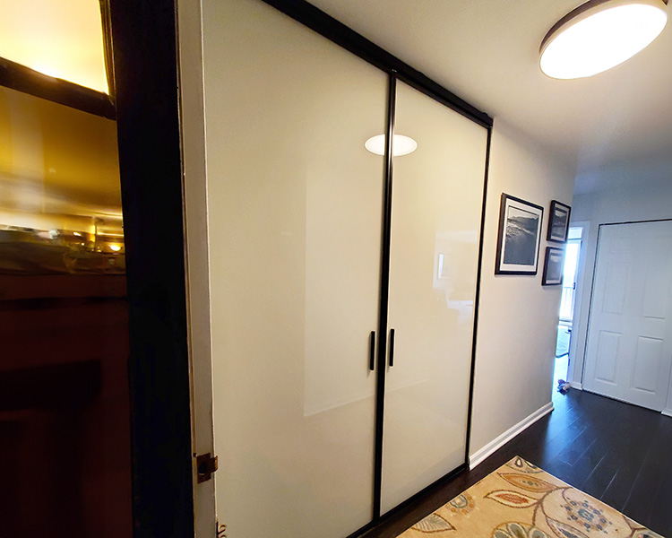 Chicago Glass Sliding Raumplus Closet Doors